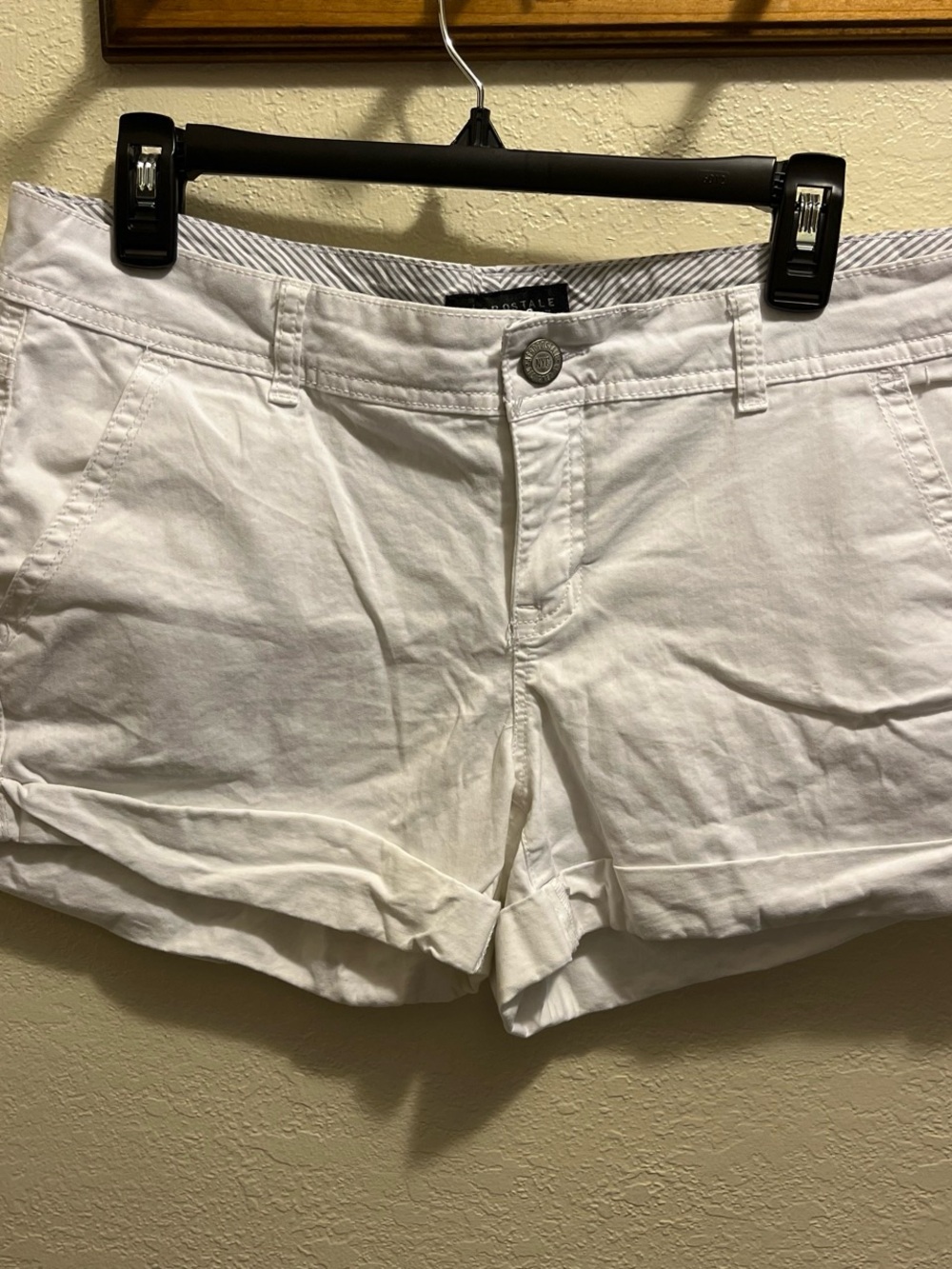 Aeropostale White Women's Cotton Jean Shorts